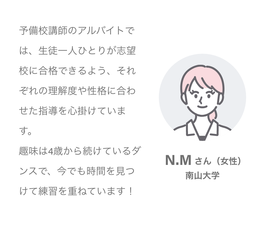 K.Kさん（男性）愛知県立大学